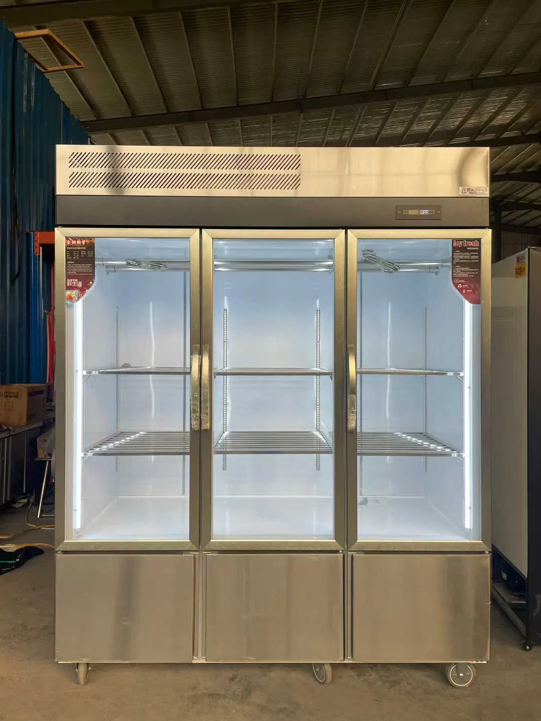 Hanging Meat Cabinet Vertical Freezer Mutton and Pork Acid Removal Display Cabinet