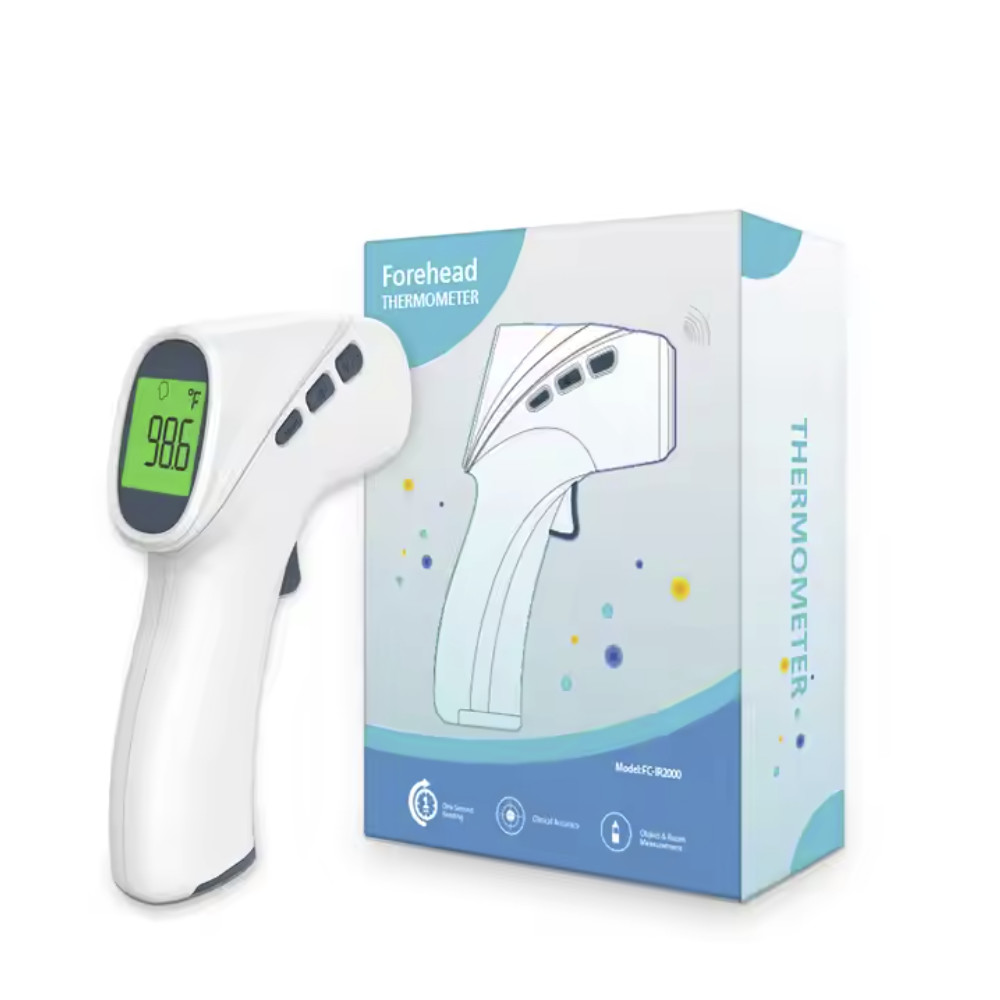 Infrared Digital No Touch Forehead Thermometer With 0.4 - 1 Inch Measure Distance