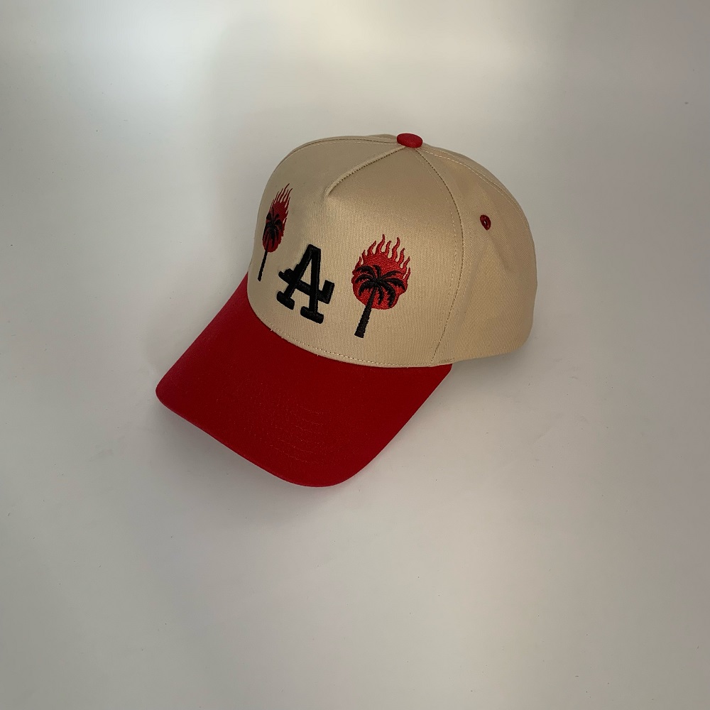 Baseball Caps Custom Embroidered Logo A Frame 5 Panel Cotton Twill Hat