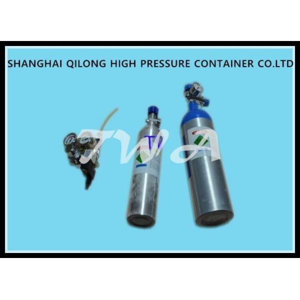 Customized 1L Medical Gas Cylinder 75mm Outside Diameter Hospital Oxygen Tank