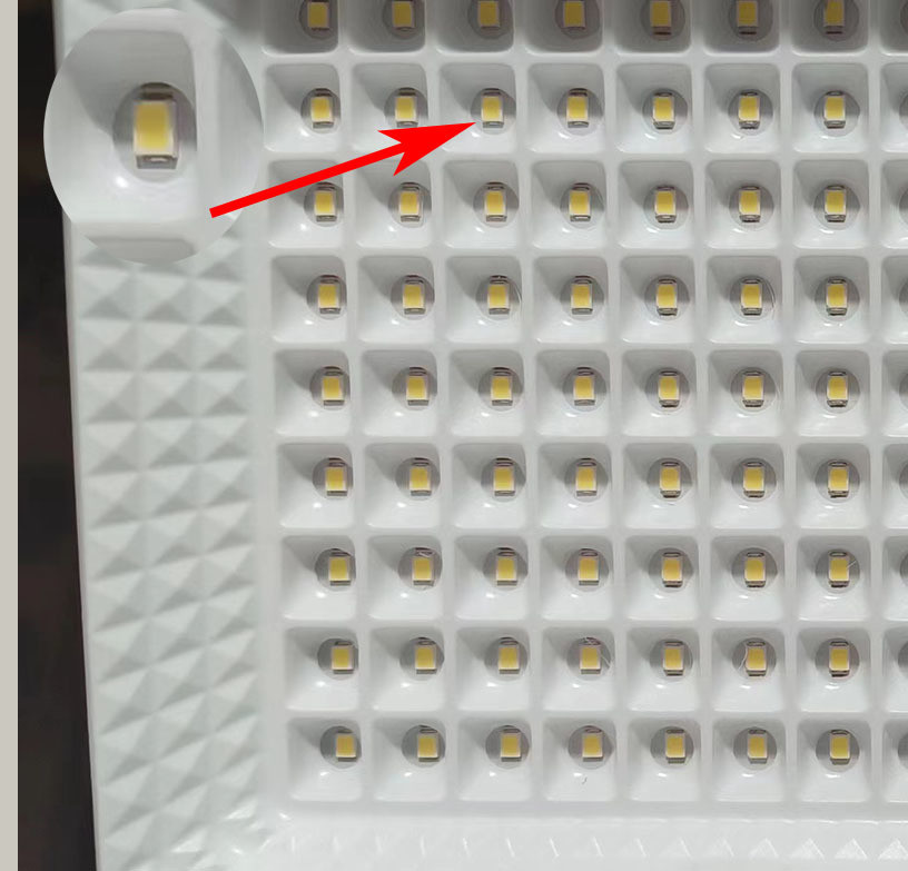 Aluminum Alloy Advertising Floodlight with 120lm Luminous Flux and 180° Beam Angle
