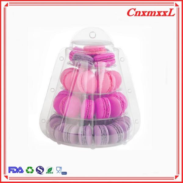 Собственная личность собирает поднос дисплея Macaron башни Macaron яруса круга 6 акриловый