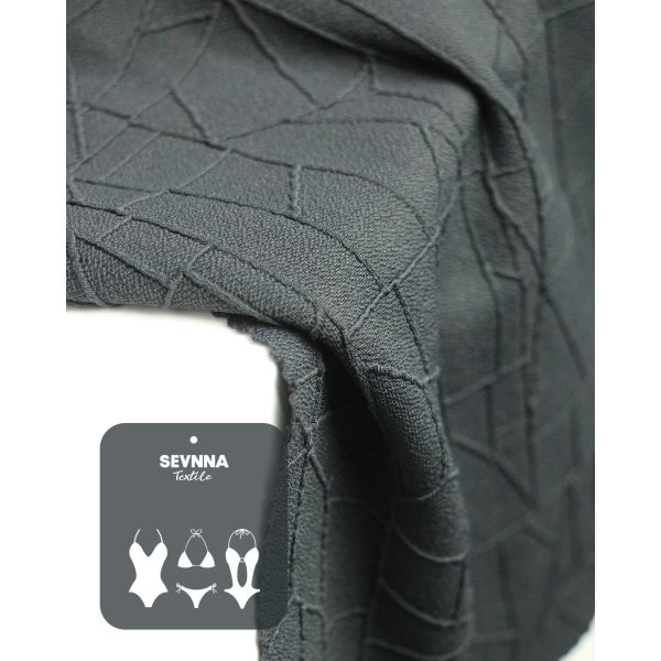 320gsm 92%Recycled Nylon + 8%Spandex Textured Swim Fabric RN-2401