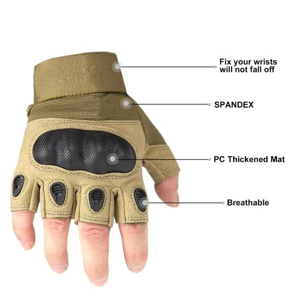Outdoor Tactical Protective Gear Cycling Motorcycle Full Finger Gloves