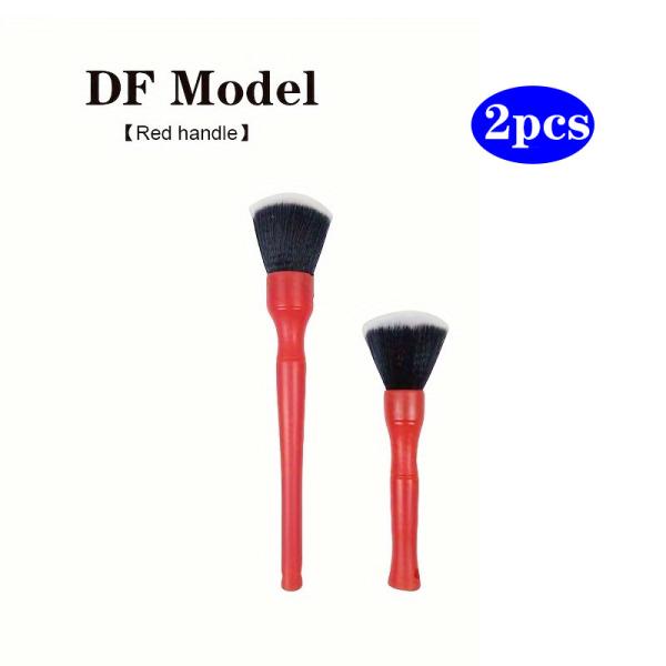 Soft Bristles And Strong Resilience Natural Hog Bristle DF Model Detailing Brush For Car Interior Cleaning