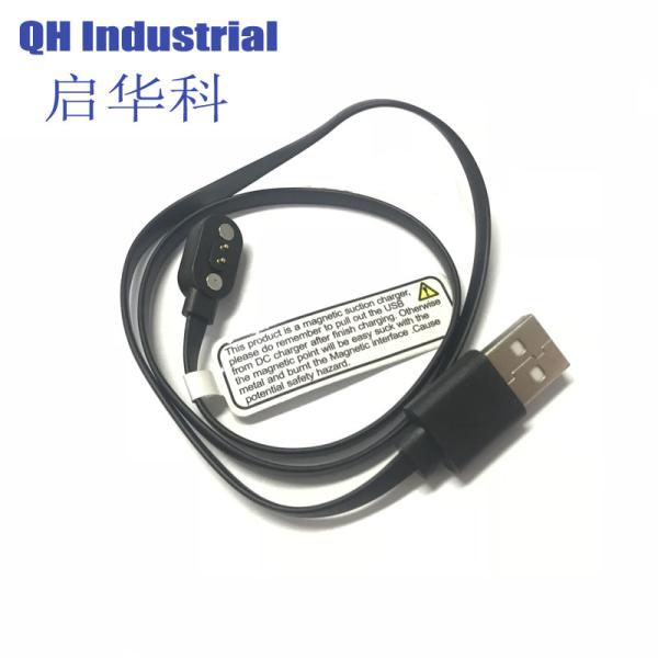 2Pin Solidwork Design Smartphone Smart Band, Smartwatch magnetic pogo pin cable connector