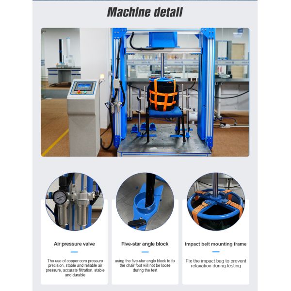 Swivel Durability Testing Equipment Furniture Rotating Chair Machine