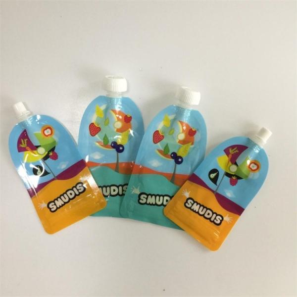 Customized Spout Pouch For Juice , Beverage Nozzle Bag Liquid Spout Bags Wholesale
