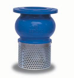 Ductile Iron / Stainless Steel Water Pump Foot Valve With SS304 Strainer , Bottom Valve