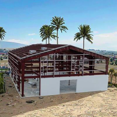 Hot Dip Galvanized Painted Steel Structure Warehouse Building Professional Industrial Shed