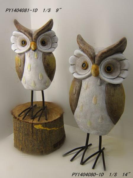 Lovely Hand Cast Clay Garden Animal Statues For Home Decoration