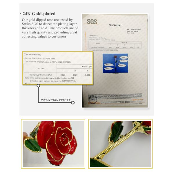 Personalized Gold Roses and Anniversary Gifts 24k Gold Plated Rose With  Gift Box Forever Gold Rose for Christmas