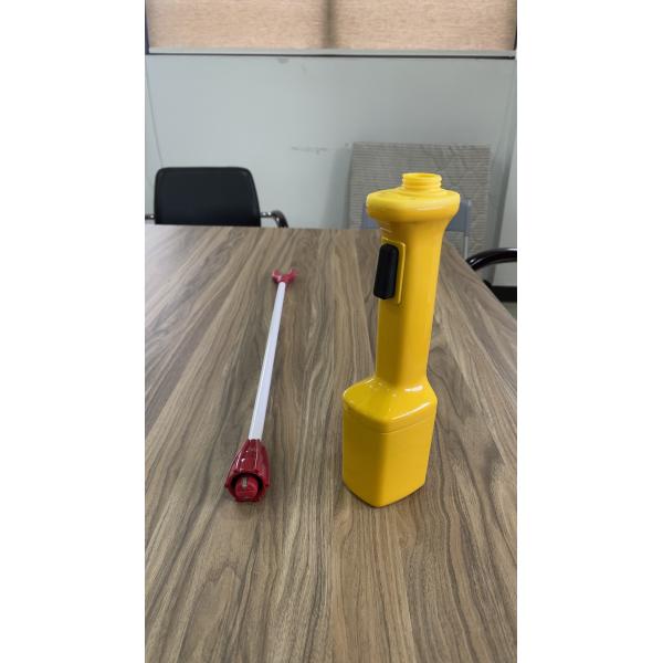 Animal 71cm Yellow Electric Cattle Prod 5200Mah Plastic Bendable