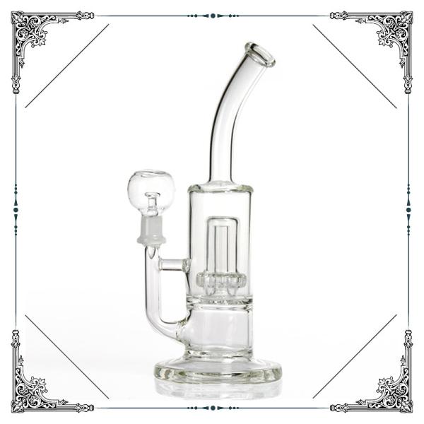 Showerhead Perc Glass Bongs Hookah Smoking Pipes Thickness 5mm