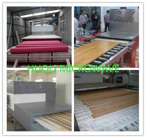 Wood Microwave Dryer Industrial Sterilization Equipment Tunnel Type 120-150kg/h