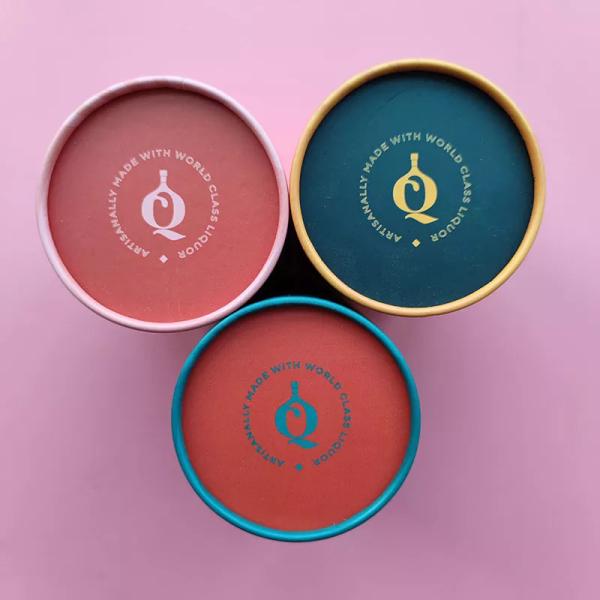 Small Paper Composite Cans Customize Logo Essential Oil Packaging Tube