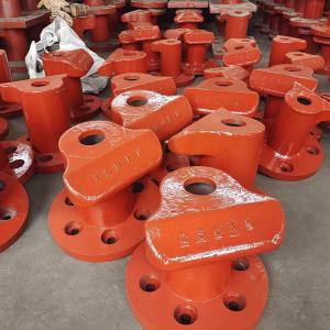 250KN Tee Type Cast Iron Dock Bollards Cross Bitt Bollard Galvanized Mooring