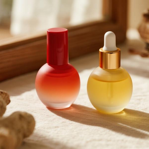 Custom Gradient 30ml Glass Serum Bottle for Skincare with Face Moisture Dropper - Cosmetic Packaging