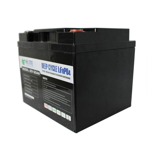 Pantalla LED profunda de la batería del litio ESS/EV de la batería 60Ah del ciclo 12V LiFePO4
