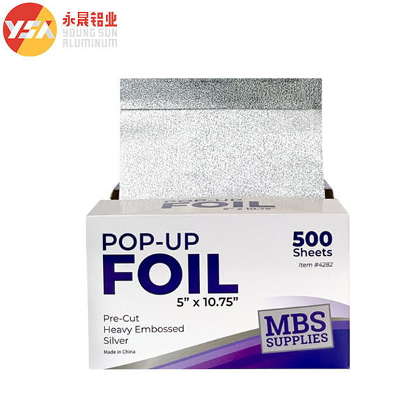 200 листов 500 листов Всплывающие алюминиевые кухонные фольги для упаковки продуктов питания