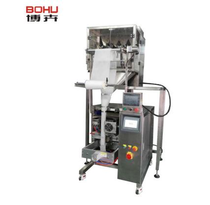 Film Type Small Size Full Automatic Granule Packing Machine 4 Head Weigher