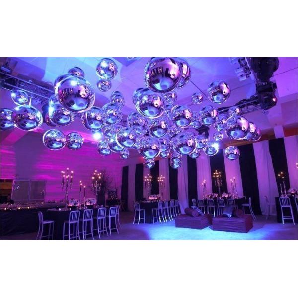 Серебряный 0.45m раздувной отражательный воздушный шар для свадебного банкета