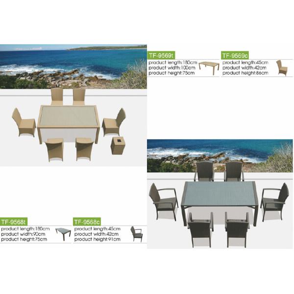 Home furniture rattan dinning table-9569