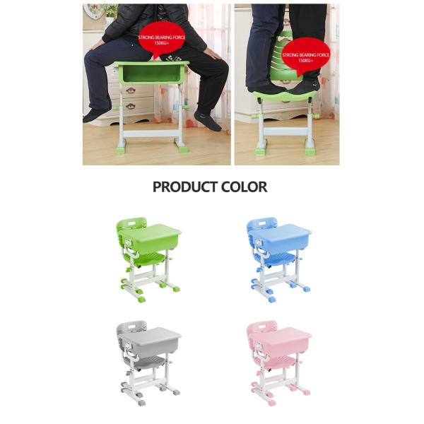 Children/Kids Plastic Desk and Chair Set for School Study ISO9001 ISO14001 Certified