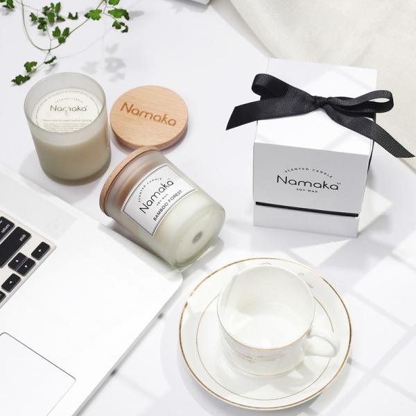 Логотипная лента картонная свеча подписная коробка роскошная подарочная упаковка