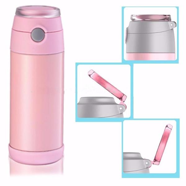 Stainless Steel Vacuum Thermo Flask Water Bottle Double Wall For Children