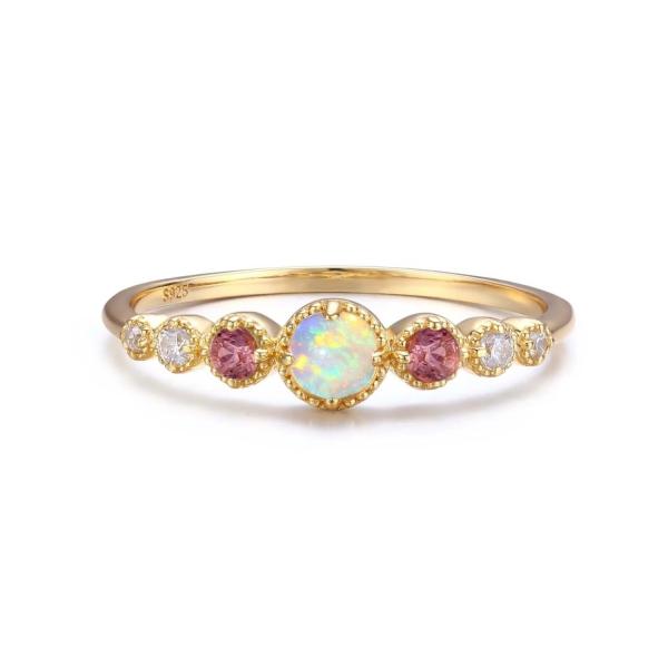 Size 7 8 9 Triple Diamond Ring Set CZ Handmade Triple Set Diamond Ring For Women