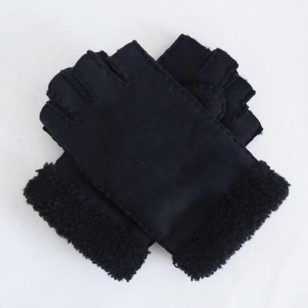 Classical hot sale Australia sheepskin double face fingerless gloves