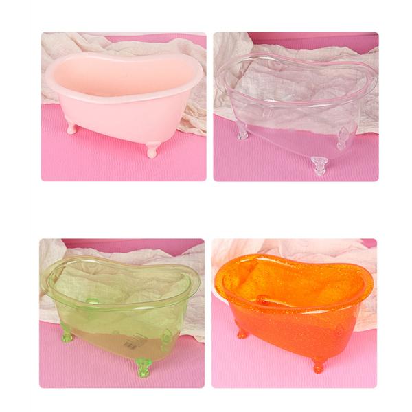 Plastic Colored Empty Makeup Containers , Hotel Mini Bathtubs For Gift Baskets