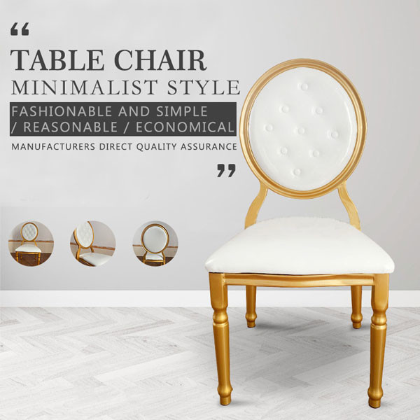 Банкет свадьбы Hall партии предводительствует прокат вокруг заднего золота 38x40x93cm ресторана