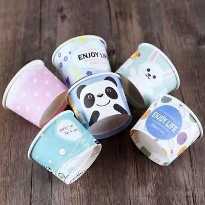 OEM 10.82oz Disposable Paper Ice Cream Cups For Nuts Dried Fruits