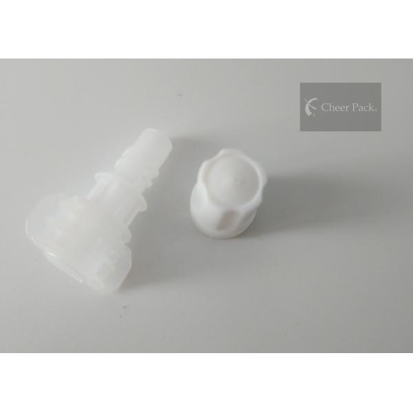 Pequeña categoría alimenticia plástica de los casquillos del canalón del diámetro 5m m con los materiales del PE, color blanco