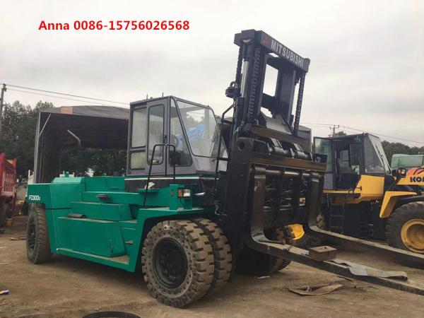 30 Ton Mitsubishi Forklift Trucks FD300 , Used All Terrain Forklift