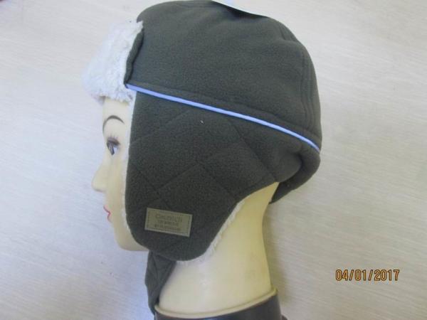 Cute fleece ear flap/hat for boys--with shu velveteen inside--warmer in outside/winter