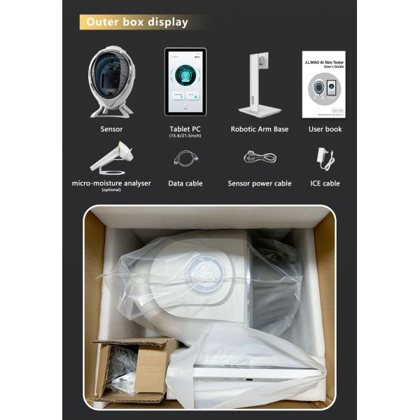 Professional Skin Tester with Multi-Function Detection for Beauty Salon Equipment