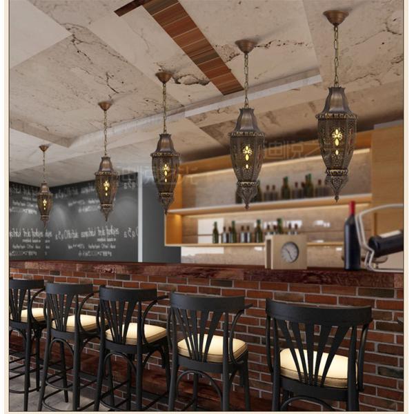 220V Interior Modern Style Handmade Copper Lanterns Muslim Vintage Style