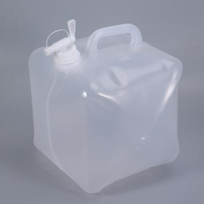 Container de água portátil de forma quadrada para acampamento dobrável e ecológico