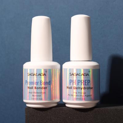 SAGALAGA High Quality Acid Free Nail Primer and Prep Dehydrator Private Label Gel Polish No Lamp Primer Bonder Nails