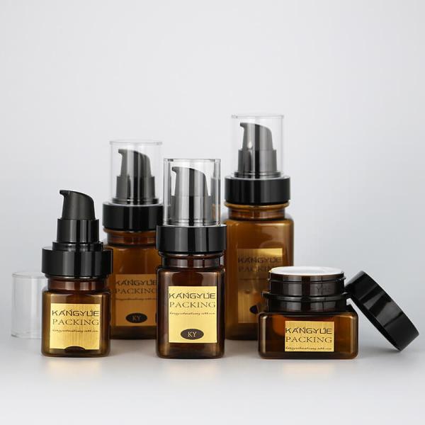 Small Amber Glass Mist Bottle With Aluminum Sprayer Refillable 40ml 60ml 100ml 120ml 2 Oz