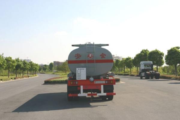 21400L 2x13T Fuwa Axles Stainless Steel Tanker Trailers / Petroleum Tank Trailers