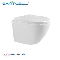 Pared de ahorro Hung Toilet del cuarto de baño de la gravedad del agua que limpia con un chorro de agua