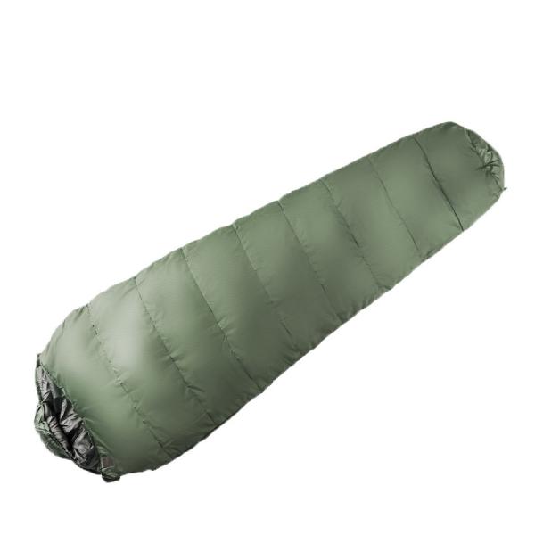 230x80x50CM Custom Black Orange Waterproof 190T Polyester Travel Mountain Sleeping Bags