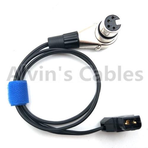 Torneira do luxo D dos cabos de Alvin ao cabo distribuidor de corrente fêmea de ângulo direito do Pin de XLR 4 para o monitor da câmera de ARRI