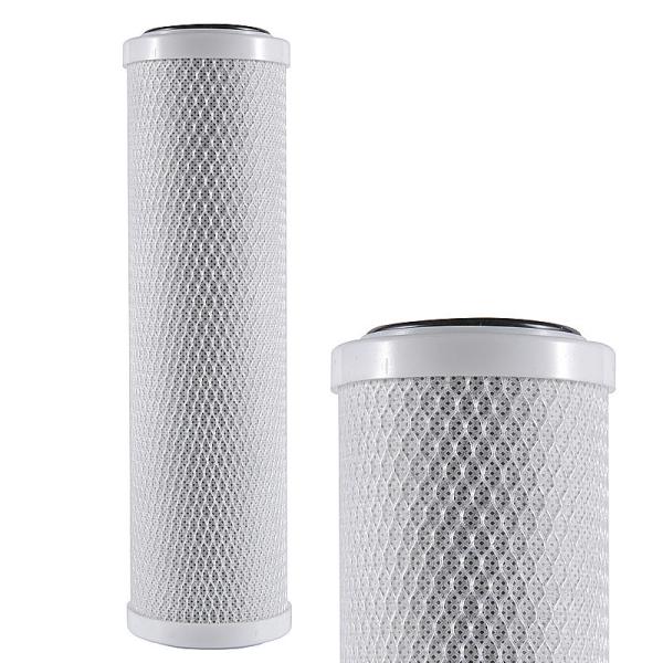 10IN 4.5 Activated Carbon Filter for Alkaline Water Purification Whiston White and Blue
