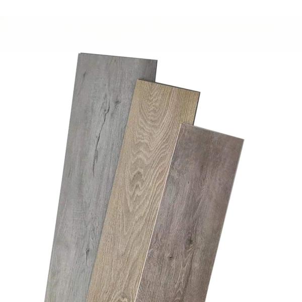 Pavimento de vinilo impermeable hermoso de madera para el hogar clic de tabla con polvo de piedra de PVC