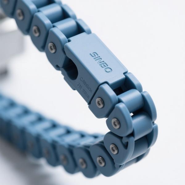 Robótico industrial portador de cable de nylon resistente al aceite Alta flexibilidad Bajo ruido Sistema de soporte de base de separación interna